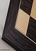 Ebony and Maple Moulded Edge Chess Board - 50cm